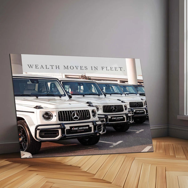 Car Metal Poster | Fleet of Mercedes G-Wagon Metal Poster – Luxury SUV Wall Art - TURTLEWINGS 