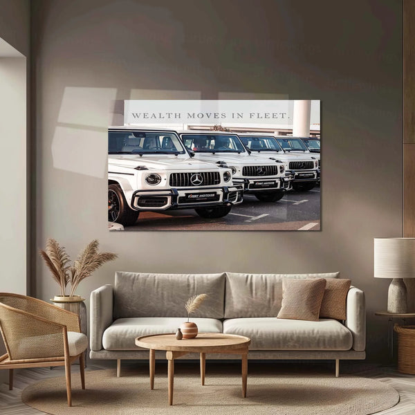 Car Metal Poster | Fleet of Mercedes G-Wagon Metal Poster – Luxury SUV Wall Art - TURTLEWINGS 