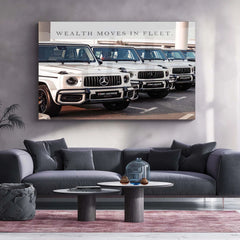 Car Metal Poster | Fleet of Mercedes G-Wagon Metal Poster – Luxury SUV Wall Art - TURTLEWINGS 