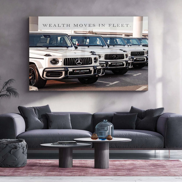 Car Metal Poster | Fleet of Mercedes G-Wagon Metal Poster – Luxury SUV Wall Art - TURTLEWINGS 