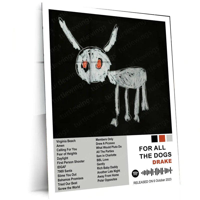 Drake Complete Collection | Set of 11 | Set of 8 | Set of 4 | Album Posters Metal Frames Global Hits. Moody Aesthetics. Hip-Hop Royalty on Your Walls. - TURTLEWINGS 