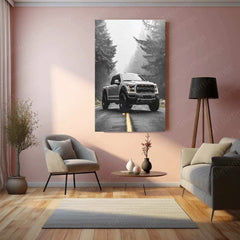 Ford F-150 Raptor Metal Poster | Off-Road Truck Wall Art | Automotive Decor - TURTLEWINGS 