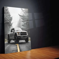 Ford F-150 Raptor Metal Poster | Off-Road Truck Wall Art | Automotive Decor - TURTLEWINGS 