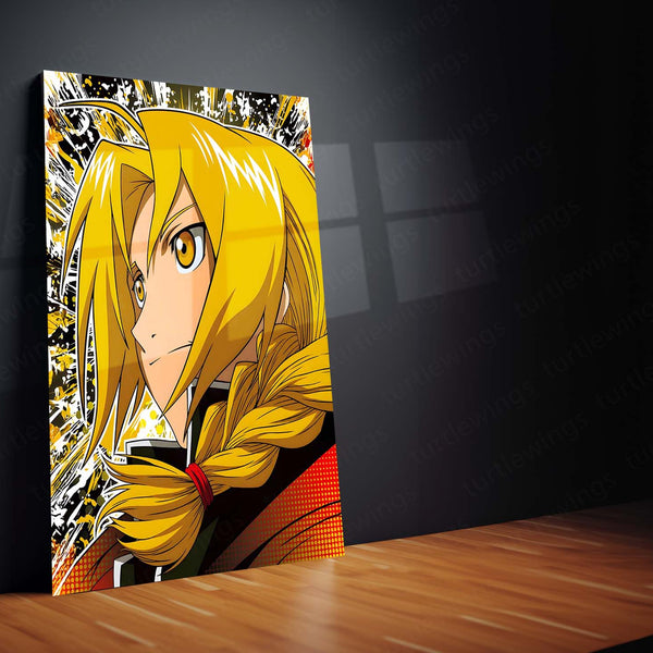 Anime Metal Poster | Fullmetal Alchemist – Alphonse Elric Metal Poster | Anime Armor Wall Frame 06