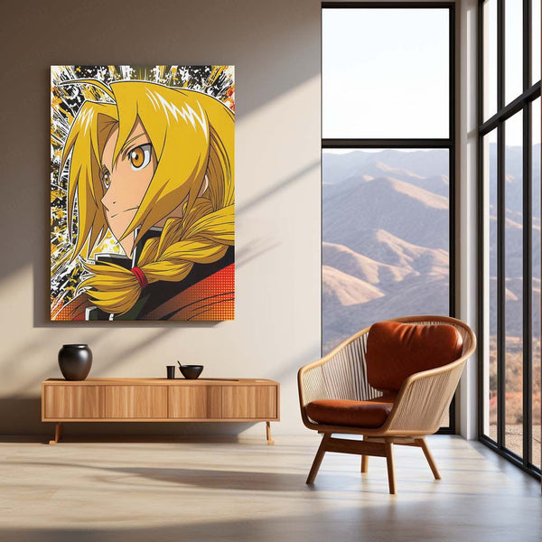 Anime Metal Poster | Fullmetal Alchemist – Alphonse Elric Metal Poster | Anime Armor Wall Frame 06