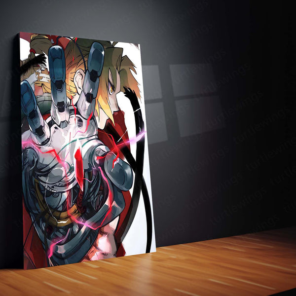 Anime Metal Poster | Fullmetal Alchemist – Alphonse Elric Metal Poster | Anime Armor Wall Frame 07