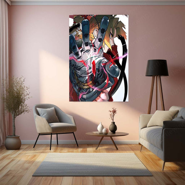 Anime Metal Poster | Fullmetal Alchemist – Alphonse Elric Metal Poster | Anime Armor Wall Frame 07