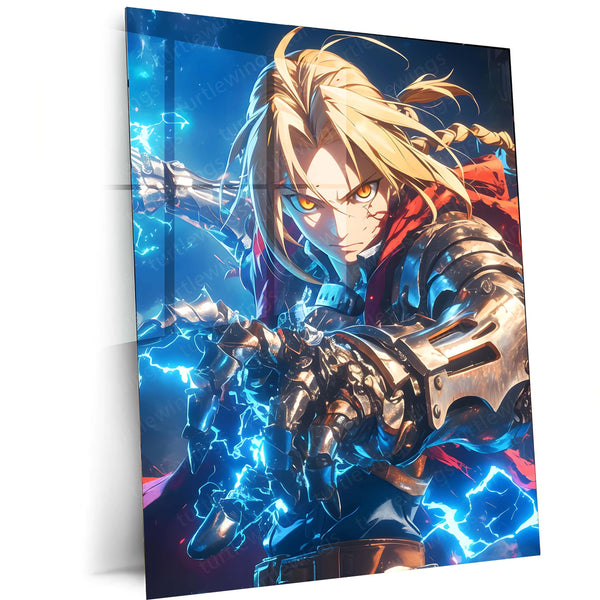 Anime Metal Poster | Fullmetal Alchemist – Alphonse Elric Metal Poster | Anime Armor Wall Frame 08