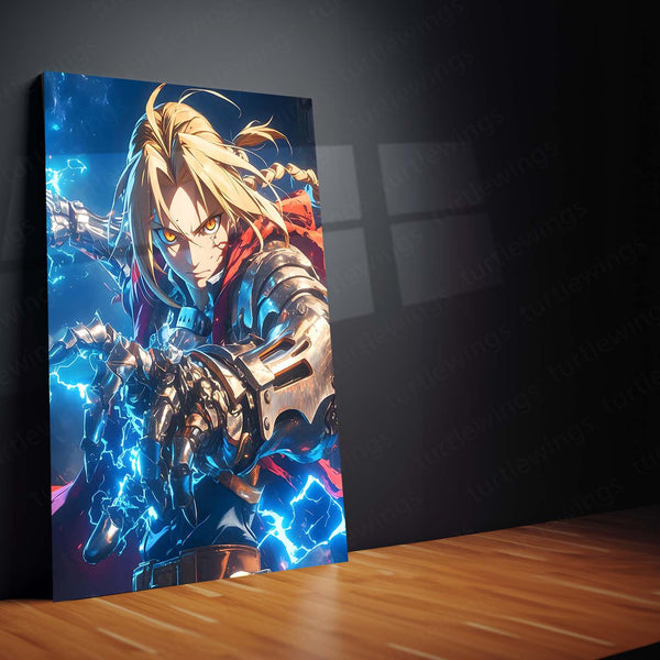 Anime Metal Poster | Fullmetal Alchemist – Alphonse Elric Metal Poster | Anime Armor Wall Frame 08