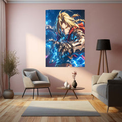 Anime Metal Poster | Fullmetal Alchemist – Alphonse Elric Metal Poster | Anime Armor Wall Frame 08