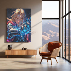 Anime Metal Poster | Fullmetal Alchemist – Alphonse Elric Metal Poster | Anime Armor Wall Frame 010