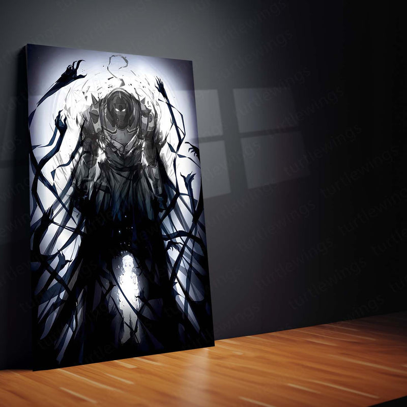 Anime Metal Poster | Fullmetal Alchemist – Alphonse Elric Metal Poster | Anime Armor Wall Frame 09