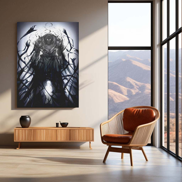 Anime Metal Poster | Fullmetal Alchemist – Alphonse Elric Metal Poster | Anime Armor Wall Frame 09