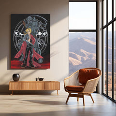Anime Metal Poster | Fullmetal Alchemist – Alphonse Elric Metal Poster | Anime Armor Wall Frame 01