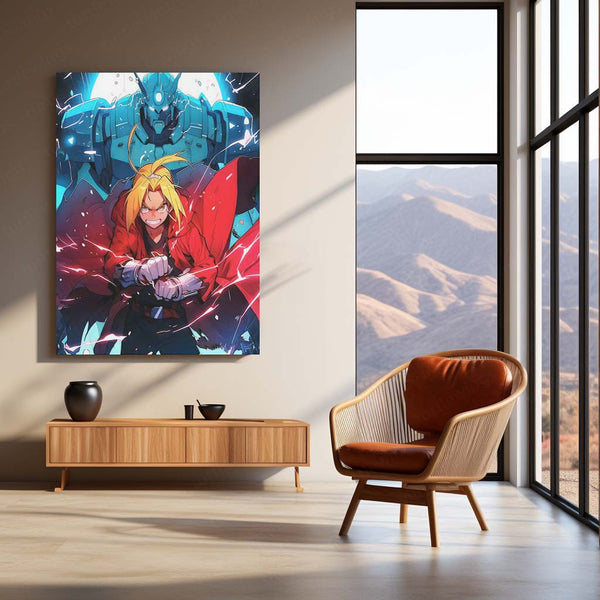Anime Metal Poster | Fullmetal Alchemist – Alphonse Elric Metal Poster | Anime Armor Wall Frame 02