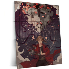 Anime Metal Poster | Fullmetal Alchemist – Alphonse Elric Metal Poster | Anime Armor Wall Frame 04