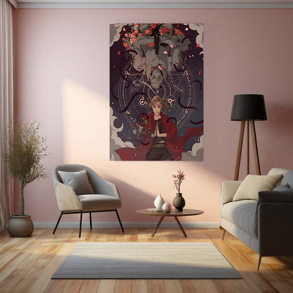 Anime Metal Poster | Fullmetal Alchemist – Alphonse Elric Metal Poster | Anime Armor Wall Frame 04