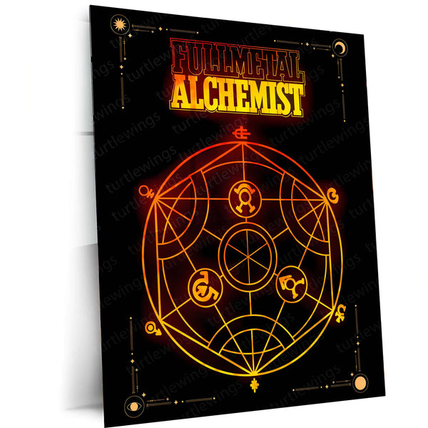 Anime Metal Poster | Fullmetal Alchemist – Alphonse Elric Metal Poster | Anime Armor Wall Frame 011