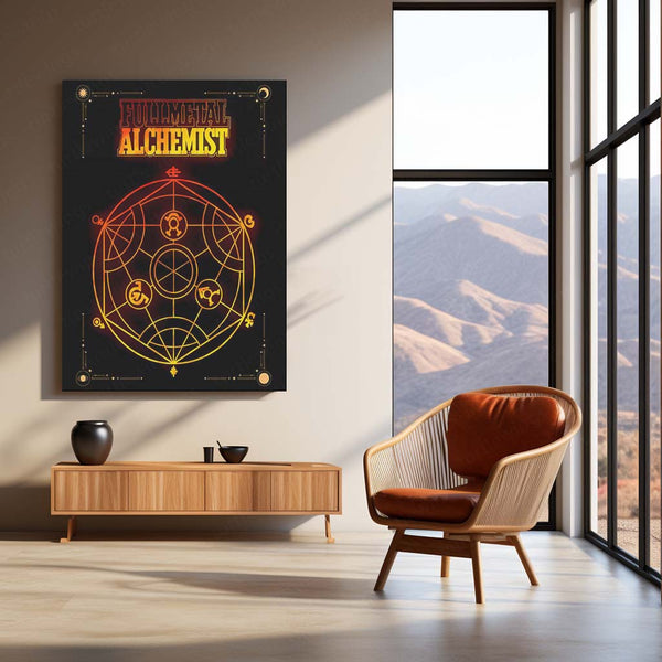 Anime Metal Poster | Fullmetal Alchemist – Alphonse Elric Metal Poster | Anime Armor Wall Frame 011