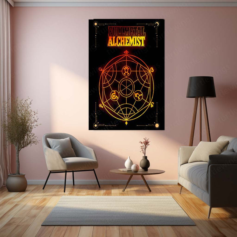 Anime Metal Poster | Fullmetal Alchemist – Alphonse Elric Metal Poster | Anime Armor Wall Frame 011