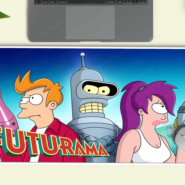 Futurama Crew Retro Sci-Fi Cartoon DeskmatFuturama Crew Retro Sci-Fi Cartoon Deskmat