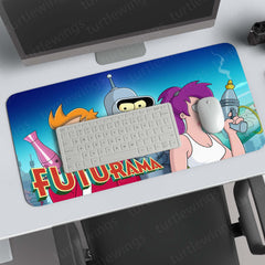 Futurama Crew Retro Sci-Fi Cartoon DeskmatFuturama Crew Retro Sci-Fi Cartoon Deskmat