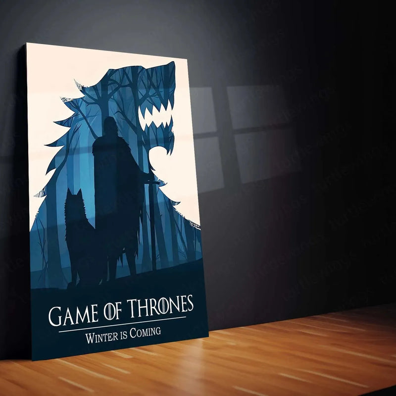 Game Metal Poster | Game of Thrones Set of 2 Metal Posters – Iconic Fantasy Wall Art - TURTLEWINGS 