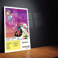 Graduation – Kanye West | Iconic Album Cover Metal Poster | HD Metal Wall Frame