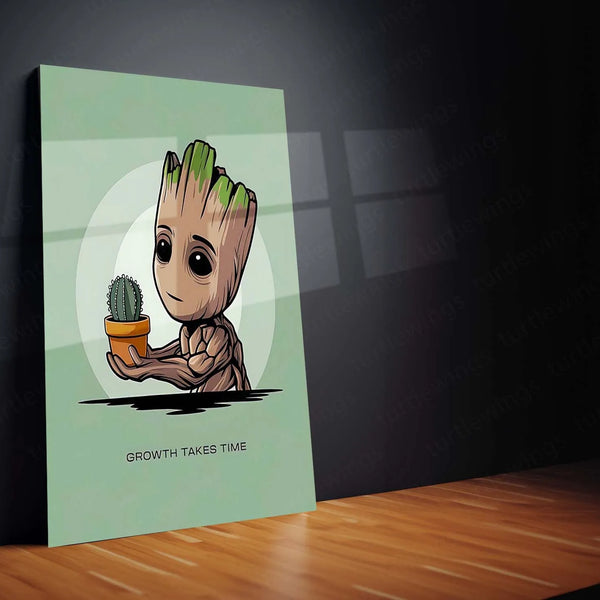 Marvel Metal Poster |  Groot Metal Poster – Adorable Guardian of the Galaxy
