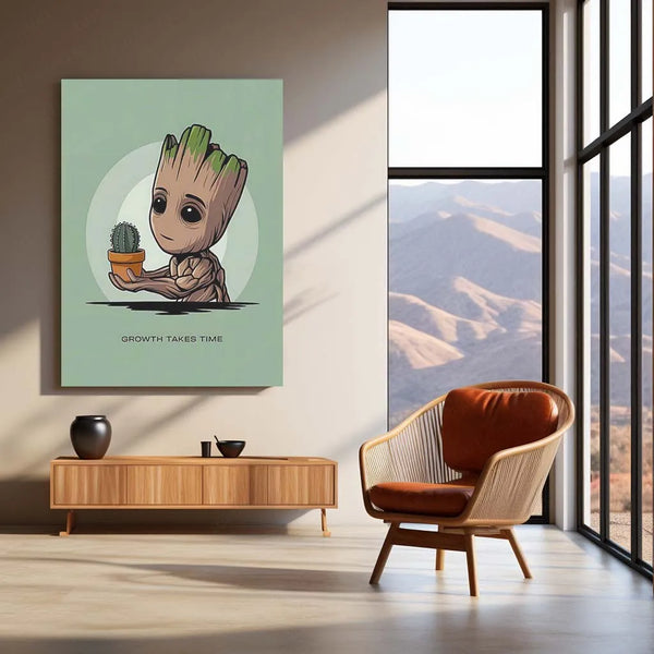 Marvel Metal Poster |  Groot Metal Poster – Adorable Guardian of the Galaxy