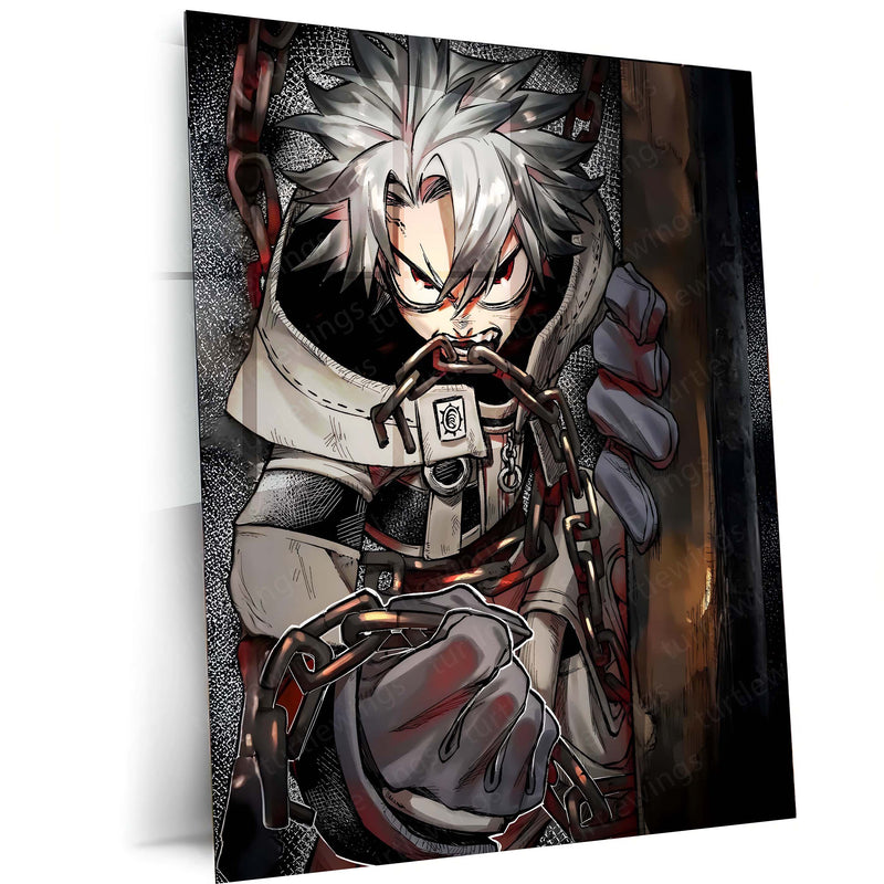 Anime Metal Poster | Gachiakuta – The Chained Outlaw | Urban Chaos Metal Frame Poster