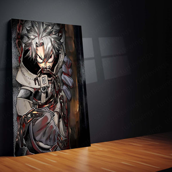 Anime Metal Poster | Gachiakuta – The Chained Outlaw | Urban Chaos Metal Frame Poster