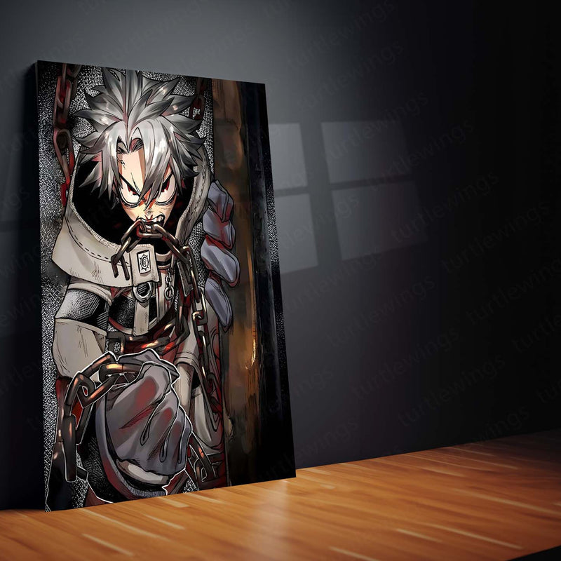 Anime Metal Poster | Gachiakuta – The Chained Outlaw | Urban Chaos Metal Frame Poster