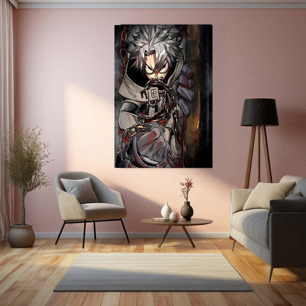 Anime Metal Poster | Gachiakuta – The Chained Outlaw | Urban Chaos Metal Frame Poster