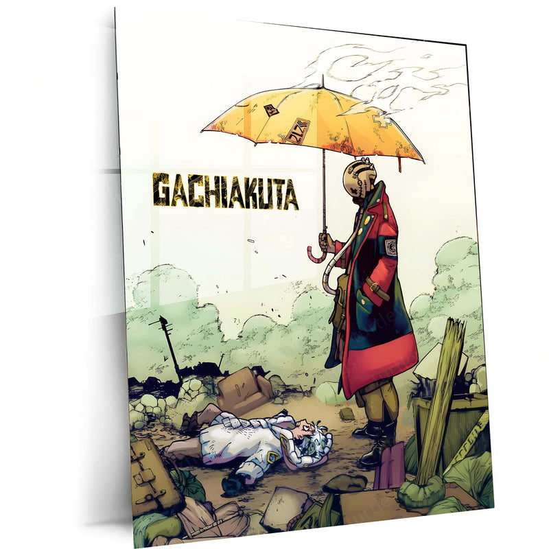 Anime Metal Poster | Gachiakuta – The Chained Outlaw | Urban Chaos Metal Frame Poster 01