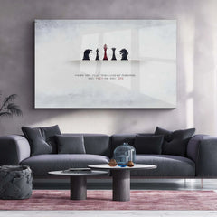 Quote Metal Poster | Throne Strategy – Chess & Power Quote Metal Poster - TURTLEWINGS 