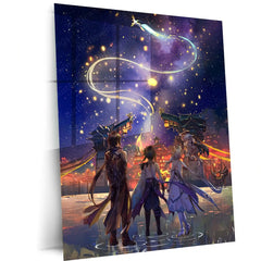 Anime Metal Poster | Genshin Impact Metal Frame – Lantern Rite Edition | Premium Anime Metal Poster