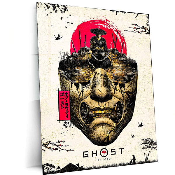 Ghost of Yotei – The Samurai’s Last Stand | Japanese Noir Metal Frame Poster