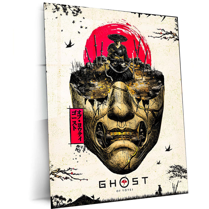 Ghost of Yotei – The Samurai’s Last Stand | Japanese Noir Metal Frame Poster