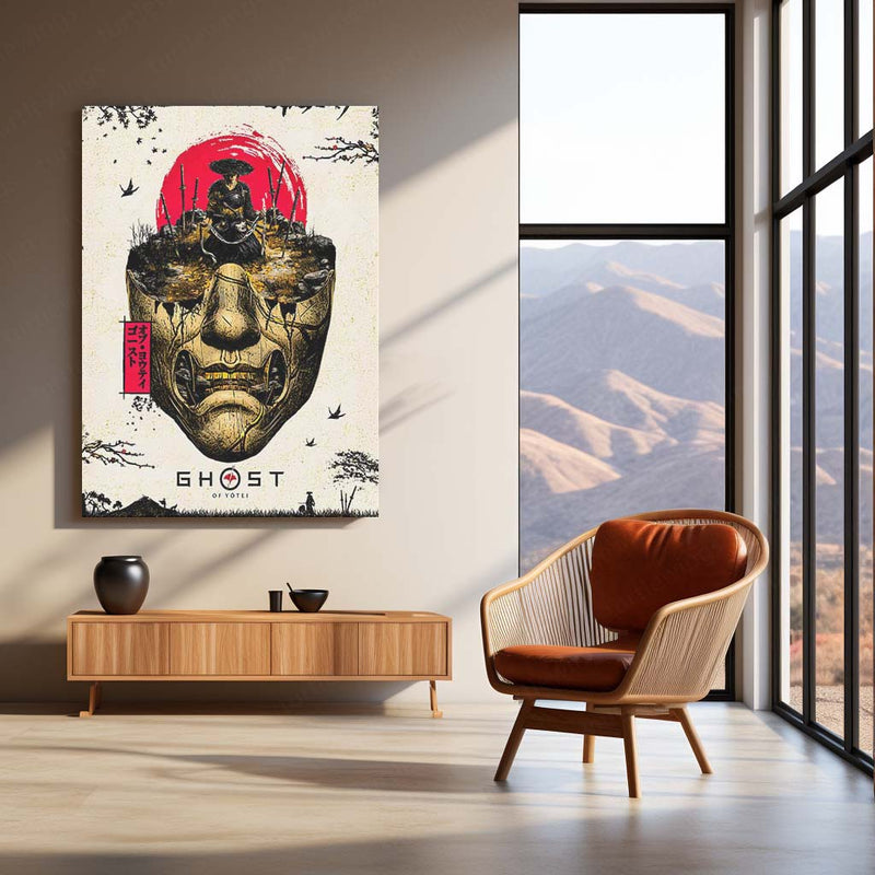 Ghost of Yotei – The Samurai’s Last Stand | Japanese Noir Metal Frame Poster