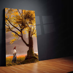 Ghost Samurai – The Golden Path | Tranquil Warrior Metal Frame Poster