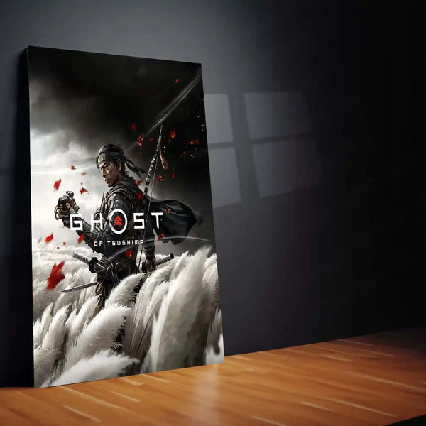 Ghost of Tsushima | Samurai Honor Gaming Metal Frame  Warrior Code, Silent Resolve & Cinematic Power Wall Art