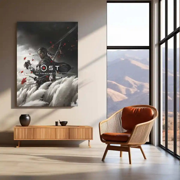 Ghost of Tsushima | Samurai Honor Gaming Metal Frame  Warrior Code, Silent Resolve & Cinematic Power Wall Art