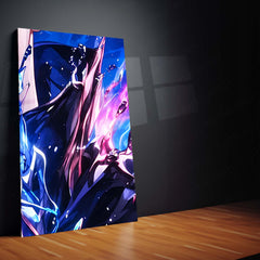 Anime Metal Poster Set of 9 | Gojo Satoru | Jujutsu Kaisen Hollow Purple Wall Art | Blindfolded Gojo Anime 9 Panel Metal Print