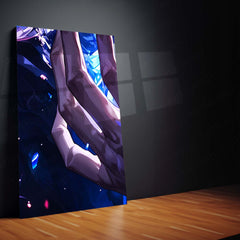Anime Metal Poster Set of 9 | Gojo Satoru | Jujutsu Kaisen Hollow Purple Wall Art | Blindfolded Gojo Anime 9 Panel Metal Print