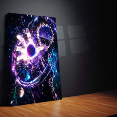 Anime metal poster | Gojo Satoru – Jujutsu Kaisen Metal Poster | Infinity Technique Anime Wall Frame 01