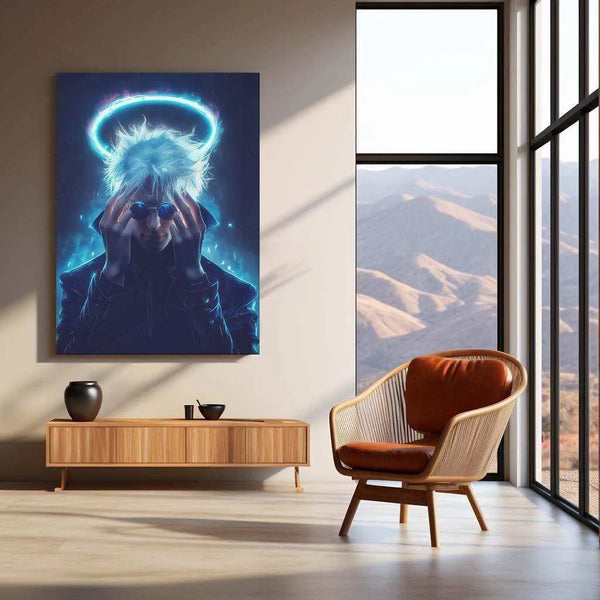 Gojo Satoru Shining Star Neon LED Metal Poster 1 - TURTLEWINGS 