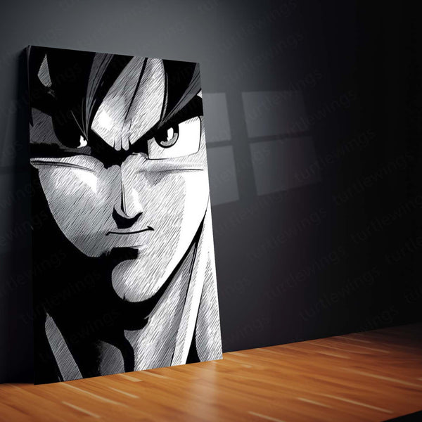 Anime Metal Poster Set of 3 | Dragon Ball Z | Goku Red & Black Manga Triptych Wall Art – product image 4
