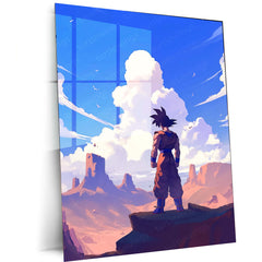 Goku Metal Frame Poster | Dragon Ball Z Wall Art for Anime Fans - TURTLEWINGS 