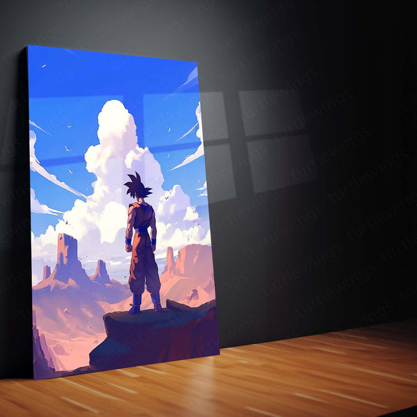 Goku Metal Frame Poster | Dragon Ball Z Wall Art for Anime Fans - TURTLEWINGS 